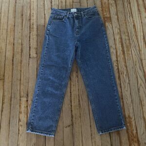 I Am Tizzi Seoul Blue Denim Jeans Women's Sz Large Crop Taper Leg (runs small)